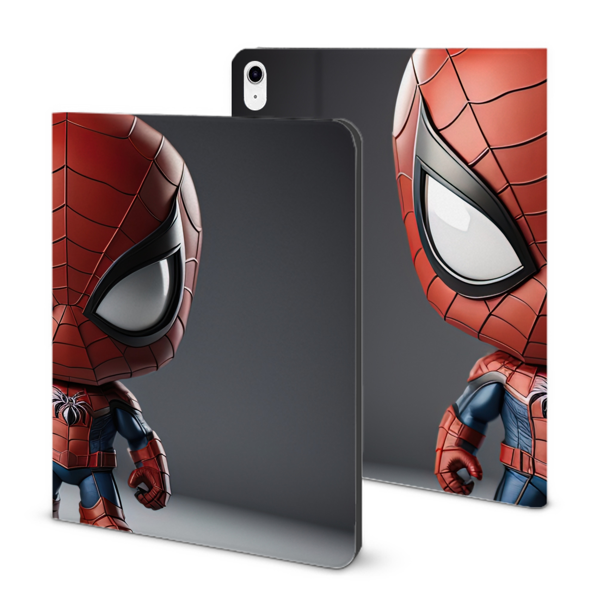 （画像用） Spider Man スパイダーマン IPad ケース ブック型 PUレザー TPU 耐衝撃 軽量 薄型 ペン収納なし 全面保護 IPad 各モデル対応